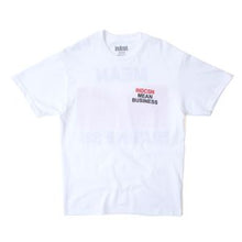 Load image into Gallery viewer, INDCSN - Mean Business White Tee - The Hidden Base