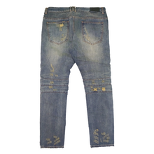 Load image into Gallery viewer, Embellish NYC - Distressed Biker Denim