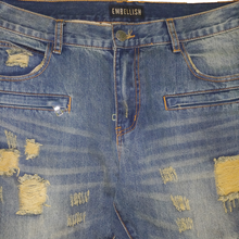 Load image into Gallery viewer, Embellish NYC - Distressed Biker Denim