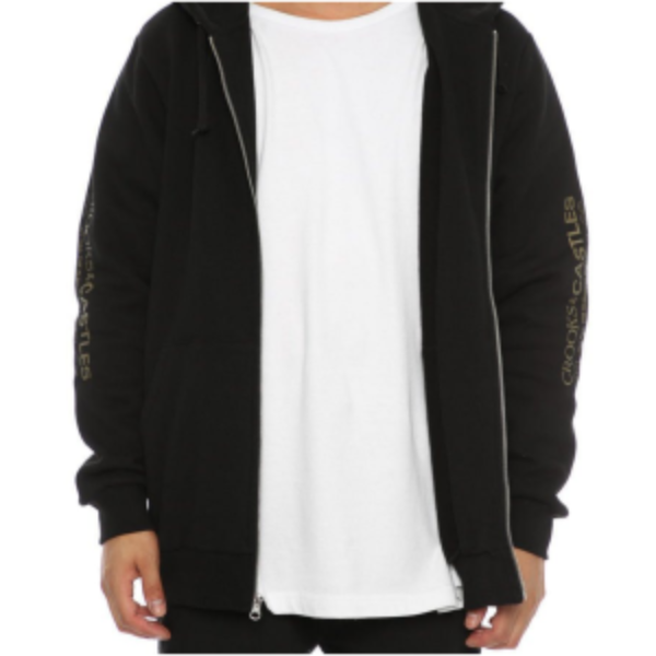 Crooks and castles sales zip up hoodie
