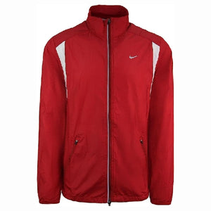 Nike mens microfiber jacket red