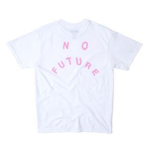 INDCSN - No Future Distort White Tee - The Hidden Base