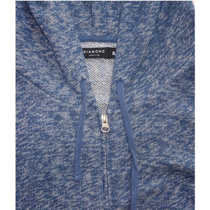 Diamond Supply Co - Blue Speckle Zip Hoodie The Hidden Base