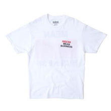 Load image into Gallery viewer, INDCSN - Mean Business White Tee - The Hidden Base
