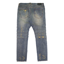 Load image into Gallery viewer, Embellish NYC - Distressed Biker Denim
