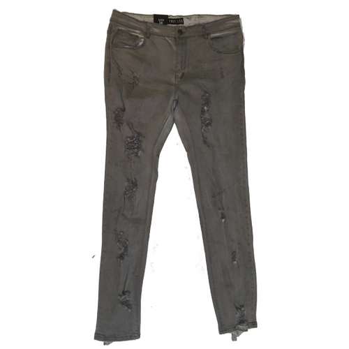 The Hidden Base Grey Distressed front