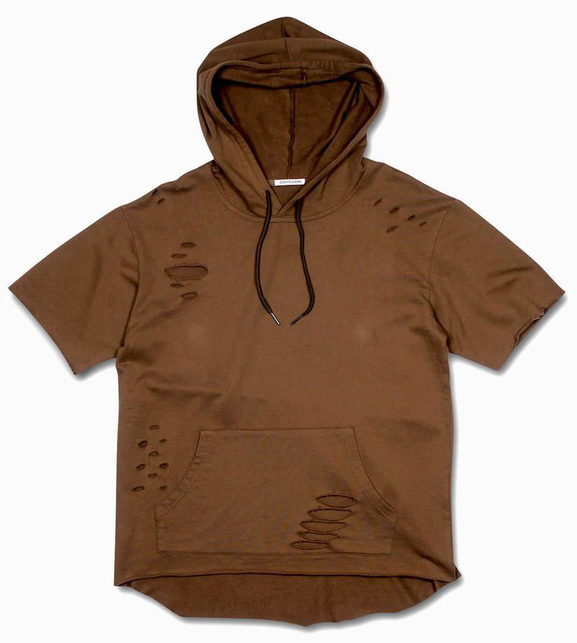 DOPPELGANG - Oblique S/S Hoodie - The Hidden Base