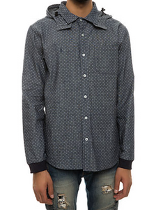 Diamond Supply Co - Marquise Hooded L/S Wind Shirt - The Hidden Base