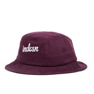 INDCSN - Maroon Distressed Bucket Hat - The Hidden Base