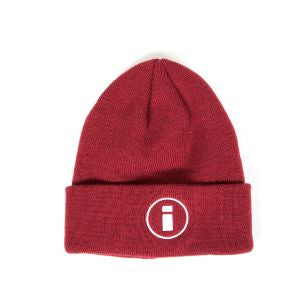 INDCSN - Circle Logo Beanie Burgundy - The Hidden Base